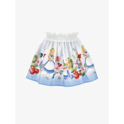 Monnalisa Meisjes rok bianco celeste
