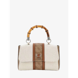 Guess Dames tas canvas small tote natural latte logo