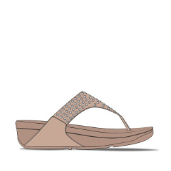 FitFlop Lulu maxi-crystal toe-post sandals