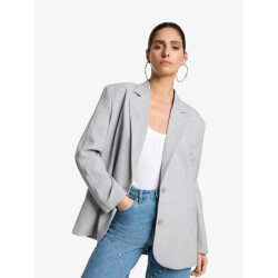 Alix The Label Dames blazer flowy stretch suit grey