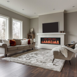 Comfortable at Home Ghiffa 127, de elektrische sfeerhaard met een breedte van 127cm voor uw
