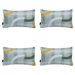 Madison sierkussen tess orange ca. 30x50 cm set van 4