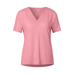 Street One a323335 linen look v-neck shirt