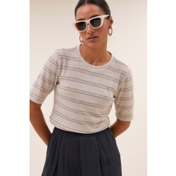 By-Bar Amsterdam 25511005 basic pearl stripe top