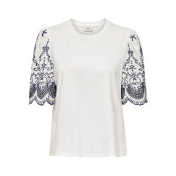 Jacqueline de Yong Jdyoma broderie anglaise top jrs off-white