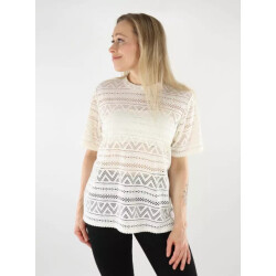 Only Onlaniri ss o-neck top jrs off-white
