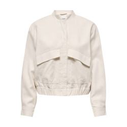 Jacqueline de Yong Jdykari linen mix short jacket zand