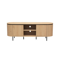 CaliCosy Tv-meubel met 2 deuren en zijkanten met groef l150 cm malaga