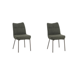 Label51 Eetkamerstoel lennon forest boucle set van 2