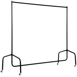 4goodz Homcom metalen kledingrek kledingwagen verrijdbare garderobe garderobestandaard