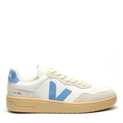 Veja v-90 sneakers white aqua naturel lage sneakers unisex