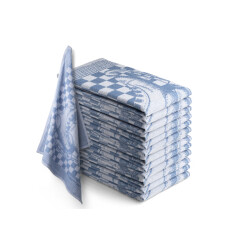 Oerhollands Theedoekset blok 60 x 65 cm - 12 stuks geblokt blokdoeken 100%