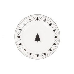 House Vitamin Plate xmas tree newbone china 19,5x19,5x1,2cm