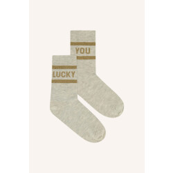 By-Bar Amsterdam 25528407 lucky sparkle grey socks