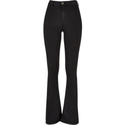 Urban Classics Dames denim stretch bootcut jeans