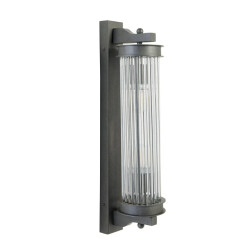 Signature Wandlamp glazen buis metaal grijs