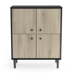 CaliCosy Klein 4-deurs hout buffet l61cm arty
