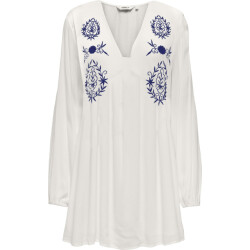 Only Onlthyra sl emb vest wvn cloud dancer/mazarin