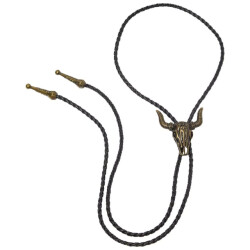 Atlas For Men Heren buffel bolo stropdas