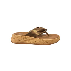 FitFlop F-mode leather-twist toe post