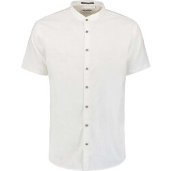 No Excess Shirt short sleeve granddad solid w white