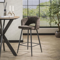 Hoyz barstoel boucle salon tissee cargo set van 2