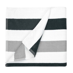 The One Towelling Gestreepte strandhanddoek