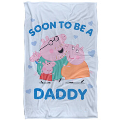 Peppa Pig Varkensdeken voor aanstaande papa