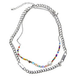 Urban Classics Peace kralenketting (set van 2)