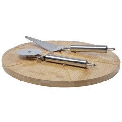 Seasons Mangiary bamboe pizzasnijder set (set van 3)