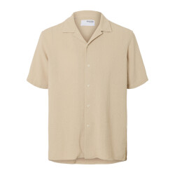 Selected Sal relax fit overhemd oatmeal