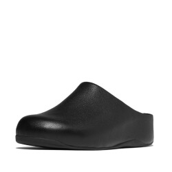 FitFlop Shuv tumbled-leather clogs