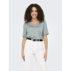 Only Onlelise s/s v-neck top jrs