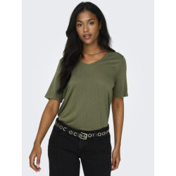 Only Onlelise s/s v-neck top jrs