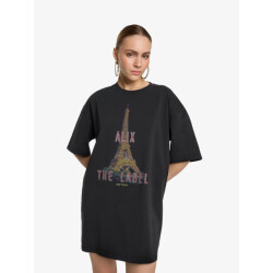 Alix The Label Dames jurk paris t-shirt dress charcoal grey
