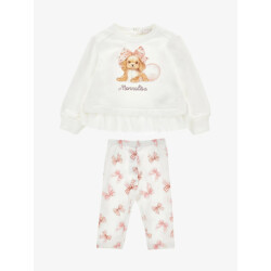 Monnalisa Meisjes baby set legging sweater puppy