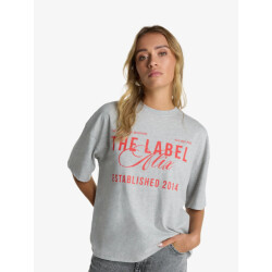 Alix The Label Dames t-shirt the label light grey melange