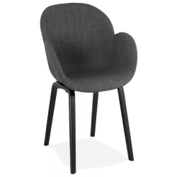 Alterego Design stoel met armleuningen samy 59x59x88 cm