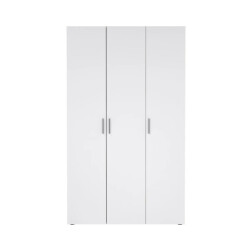 CaliCosy Kleerkast met 3 deuren eikendecor en hoogglans wit h200,9 cm lana