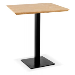 Alterego Kleine vierkante eettafel regis 70x70x755 cm