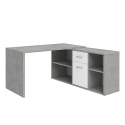 CaliCosy Hoekbureau met moduleerbaar bureau, ladekast en opbergplanken lex