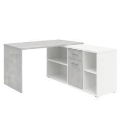 CaliCosy Hoekbureau met moduleerbaar bureau, ladekast en opbergplanken lex