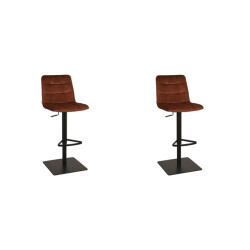 Label51 Barkruk juul rust velours 56x45x88 cm set van 2