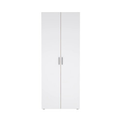 CaliCosy Kleerkast met 2 deuren eikendecor en hoogglans wit h200,9 cm lana
