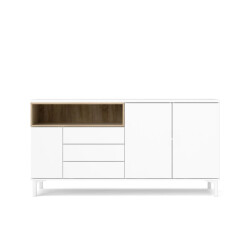 CaliCosy Dressoir met 3 deuren, 3 lades en 1 open vak b175,7 cm april