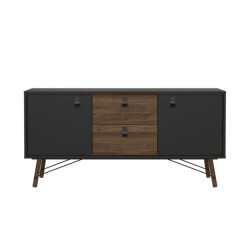 CaliCosy Dressoir met 2 deuren en 2 lades en metalen onderstel b150,3 cm joyce