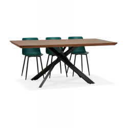 Alterego Eettafel met centrale x-vormige poot walaby 200x100x755 cm
