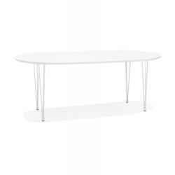 Alterego Chamonix eettafel 120-220x120x73 cm
