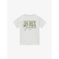 Les Deux Jongens t-shirt goods snow melange chive green