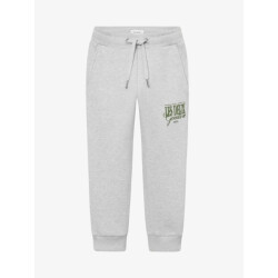 Les Deux Jongens joggingbroek goods snow melange chive green